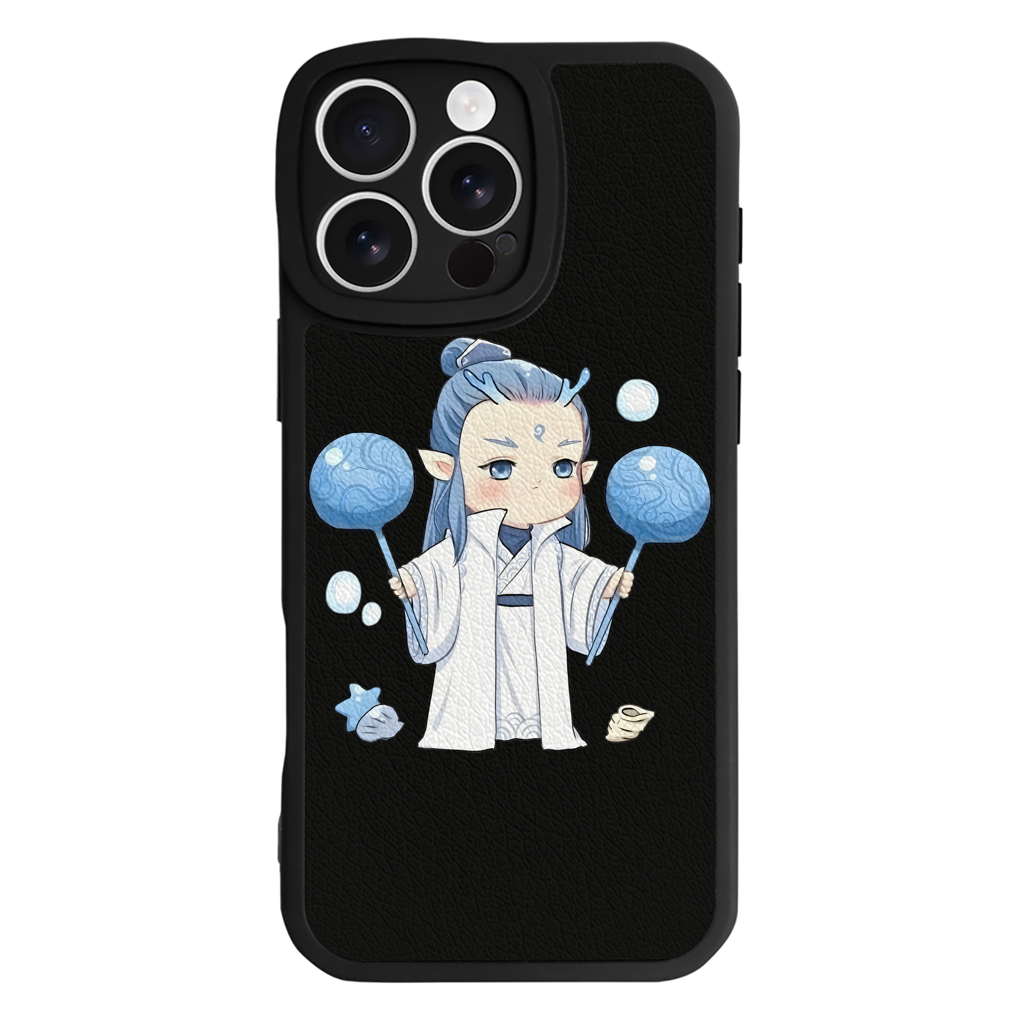 （画像用） Ne Zha 2 ナタ 魔童の大暴れ 【iPhone 16シリーズ対応】シリコンスマホケース（レザー調） 材質：シリコン